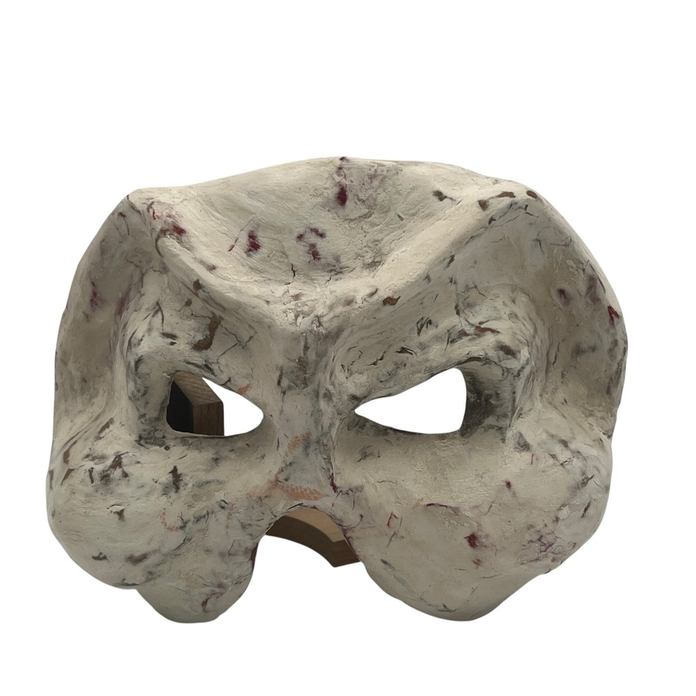 Artisan Crafted Papier-mâché Mask Halloween Mardi Gras Wall Decor Theater - Picture 2 of 16